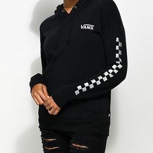 Vans black and checkered sweatshirt